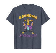 Load image into Gallery viewer, Grandma of the Unicorn Birthday Girl T-Shirt Family Gift Tee