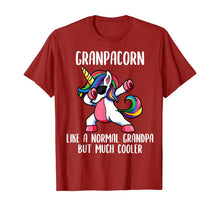Load image into Gallery viewer, Mens Unicorn Grandpa Girl Birthday Party Apparel GrandpaCorn Cute T-Shirt