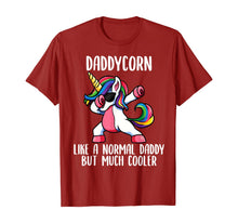 Load image into Gallery viewer, Mens Unicorn Daddy Girl Birthday Party Apparel, DaddyCorn Cute T-Shirt