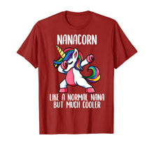 Load image into Gallery viewer, Unicorn Nana Girl Birthday Party Apparel, NanaCorn Cute T-Shirt