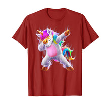 Load image into Gallery viewer, Fantasy Unicorn Dabbing T Shirt Gift Kids Girls Boys Womens
