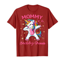 Load image into Gallery viewer, Mommy of the Birthday Princess Unicorn Outfit T-Shirt