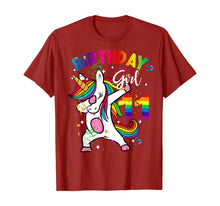 Load image into Gallery viewer, 11 Year Old Kid 11th Birthday Gift Dabbing Unicorn T-Shirt