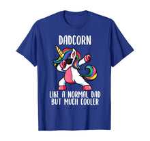 Load image into Gallery viewer, Mens Unicorn Dad Girl Birthday Party Apparel, DadCorn Cute T-Shirt
