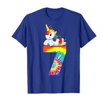 Load image into Gallery viewer, 7th Birthday Unicorn Shirt Girls Tie Dye Gift Party Outfit T-Shirt