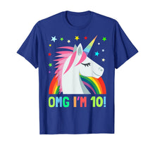 Load image into Gallery viewer, Unicorn Birthday Shirts For 10 Year Old Girls Boys OMG Gift