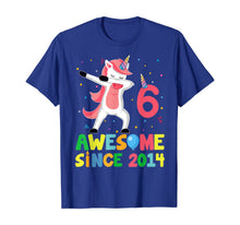 Load image into Gallery viewer, Cute Unicorn Dabbing Birthday Kids 6 Years Old 6th Bday T-Shirt