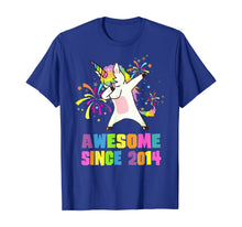 Load image into Gallery viewer, 6 Years Old 6th Birthday Awesome Since 2014 Unicorn T-Shirt