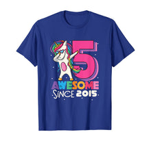 Load image into Gallery viewer, Unicorn Dabbing 5th Birthday Shirt Girls Bday Party Gift T-Shirt