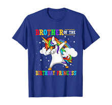 Load image into Gallery viewer, Brother of the Birthday Princess Unicorn Girl T-Shirt T-Shirt