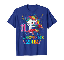 Load image into Gallery viewer, 11st Birthday Unicorn Awesome Since 2009 T-Shirt