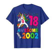 Load image into Gallery viewer, 18th Birthday Dabbing Unicorn Party Gift 18 Years Old Girl T-Shirt
