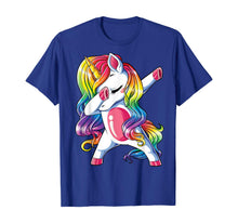 Load image into Gallery viewer, Dabbing Unicorn T shirt Girls Kids Women Rainbow Unicorns