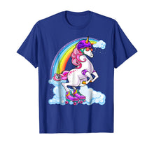 Load image into Gallery viewer, Unicorn Roller Skate Roller Derby Birthday Shirt Girls Gift