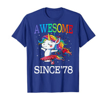 Load image into Gallery viewer, Unicorn 42nd Birthday Gift Rainbow 1978 42 Years Old T-Shirt
