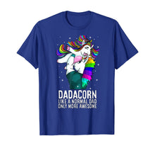 Load image into Gallery viewer, Dadacorn Dad Only More Awesome Mens Unicorn Birthday Gift T-Shirt