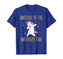 Load image into Gallery viewer, Brother of the Birthday Girl Dabbing Unicorn Family T-Shirt