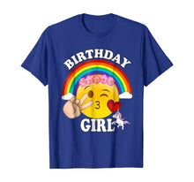 Load image into Gallery viewer, Emoji Birthday Shirt For Girls Unicorn Rainbow Heart Kiss