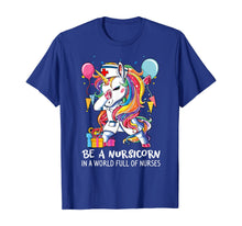 Load image into Gallery viewer, Funny Unicorn Dabbing Nurse Shirt Nursicorn Nursing Birthday