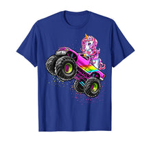 Load image into Gallery viewer, Monster Truck Unicorn Birthday Party Monster Truck Girl Gift T-Shirt