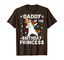 Load image into Gallery viewer, Dabbing Unicorn Daddy Of The Birthday Princess Funny T-Shirt