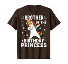 Load image into Gallery viewer, Dabbing Unicorn Brother Of The Birthday Princess Funny T-Shirt