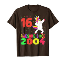 Load image into Gallery viewer, 16th Birthday Gifts 16 Yrs Old Unicorn Dabbing Tee Kid Party T-Shirt