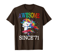 Load image into Gallery viewer, Unicorn 49th Birthday Gift Rainbow 1971 49 Years Old T-Shirt