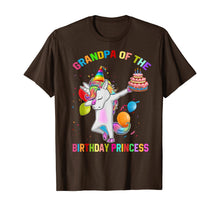 Load image into Gallery viewer, Mens Grandpa of the Birthday Princess Unicorn Outfit T-Shirt