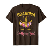 Load image into Gallery viewer, Grandma Of The Birthday Girl Party Outfit Unicorn Matching T-Shirt