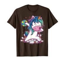 Load image into Gallery viewer, Dabbing Unicorn Bowling Birthday Party Gift For Girls T-Shirt