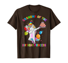 Load image into Gallery viewer, Womens Grandma of the Birthday Princess Unicorn Outfit T-Shirt