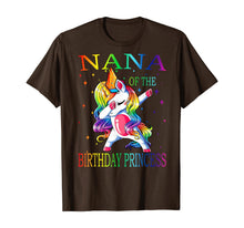 Load image into Gallery viewer, Nana of the Birthday Princess Unicorn Girl T-Shirt