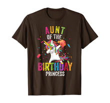Load image into Gallery viewer, Aunt of the Birthday Princess Gift Dabbing Unicorn Girl Mom T-Shirt