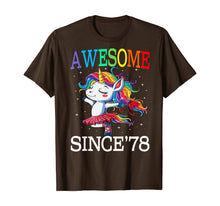 Load image into Gallery viewer, Unicorn 42nd Birthday Gift Rainbow 1978 42 Years Old T-Shirt