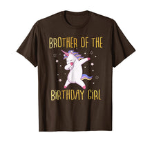 Load image into Gallery viewer, Brother of the Birthday Girl Dabbing Unicorn Family T-Shirt