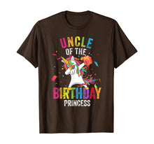 Load image into Gallery viewer, Uncle of the Birthday Princess Gift Dabbing Unicorn Girl Dad T-Shirt