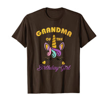 Load image into Gallery viewer, Grandma of the Unicorn Birthday Girl T-Shirt Family Gift Tee