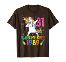 Load image into Gallery viewer, 31 Years Old 31th Birthday Unicorn Dabbing Shirt Girl Party T-Shirt