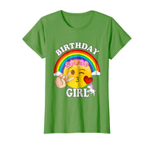 Load image into Gallery viewer, Emoji Birthday Shirt For Girls Unicorn Rainbow Heart Kiss