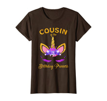 Load image into Gallery viewer, Cousin Of The Birthday Princess Unicorn Birthday Girl T-Shirt