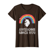 Load image into Gallery viewer, 1970 50th Birthday Gift Unicorn Rainbow 50 Years Old Costume T-Shirt