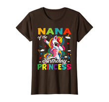 Load image into Gallery viewer, Nana Of The Birthday Princess Dabbing Unicorn Gifts T-Shirt