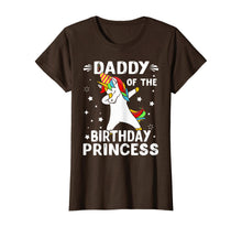 Load image into Gallery viewer, Dabbing Unicorn Daddy Of The Birthday Princess Funny T-Shirt