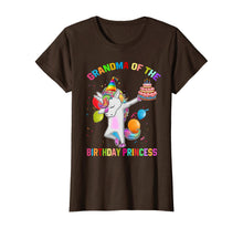 Load image into Gallery viewer, Womens Grandma of the Birthday Princess Unicorn Outfit T-Shirt