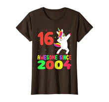Load image into Gallery viewer, 16th Birthday Gifts 16 Yrs Old Unicorn Dabbing Tee Kid Party T-Shirt