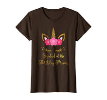 Load image into Gallery viewer, Floral Unicorn Stepdad Of The Birthday Princess T-shirt