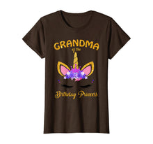 Load image into Gallery viewer, Womens Unicorn Girl Grandma Of The Birthday Princess T-Shirt