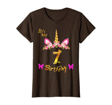 Load image into Gallery viewer, Unicorn Birthday Shirt For Girls OMG It's My 7th Birthday