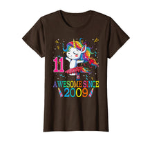 Load image into Gallery viewer, 11st Birthday Unicorn Awesome Since 2009 T-Shirt